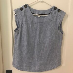 Boden Linen shortsleeved top - size 2